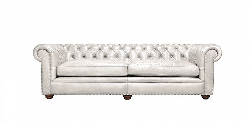 Gymnasium Chesterfield καναπές 240 cm Dirty white