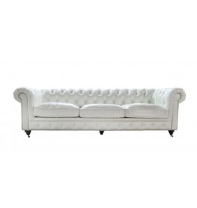 Τριθέσιος καναπές δερμάτινος (093Β)