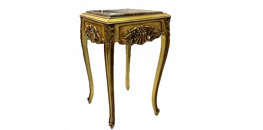 Μπαρόκ Τραπεζάκι Louis XV με Χρυσό Φινίρισμα (0101) Μπαρόκ Τραπεζάκι Louis XV με Χρυσό Φινίρισμα (0101)