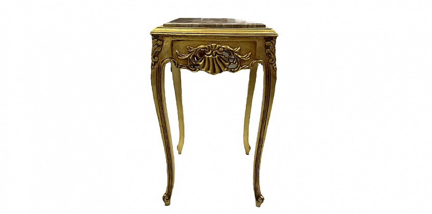 Μπαρόκ Τραπεζάκι Louis XV με Χρυσό Φινίρισμα (0101) Μπαρόκ Τραπεζάκι Louis XV με Χρυσό Φινίρισμα (0101)