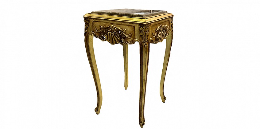 Μπαρόκ Τραπεζάκι Louis XV με Χρυσό Φινίρισμα (0101) Μπαρόκ Τραπεζάκι Louis XV με Χρυσό Φινίρισμα (0101)