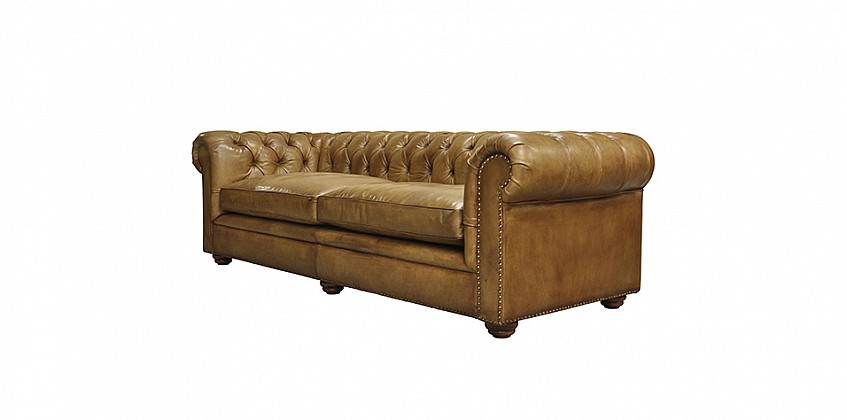 Gymnasium Chesterfield καναπές 240 cm Camel