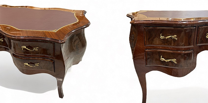 Γραφείο King size προεδρικό κλασικό Louis XV (0011)