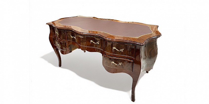 Γραφείο King size προεδρικό κλασικό Louis XV (0011) Γραφείο King size προεδρικό κλασικό Louis XV (0011)