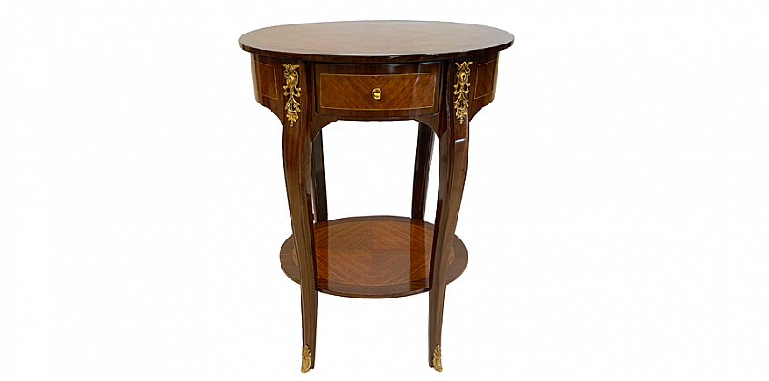 Louis XV Βοηθητικό Τραπεζάκι Σαλονιού με συρτάρι (B005)