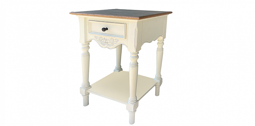 Nightstand old white lacquer (0013) NIGHTSTAND Nightstand old white lacquer (0013) NIGHTSTAND