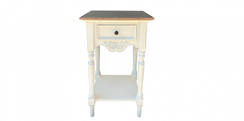 Nightstand old white lacquer (0013) NIGHTSTAND Nightstand old white lacquer (0013) NIGHTSTAND