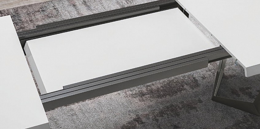 Τραπέζι τραπεζαρίας ανοιγόμενο ELITE BIANCO (ELB160) Τραπέζι τραπεζαρίας ανοιγόμενο ELITE BIANCO (ELB160)