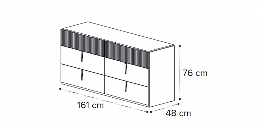 Συρταριέρα μοντέρνα διπλή ONYX (ONYX2) Συρταριέρα μοντέρνα διπλή ONYX (ONYX2)