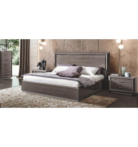 Διπλό κρεβάτι Ιταλικό σε γκρι φινίρισμα ELIK3 (160x200)