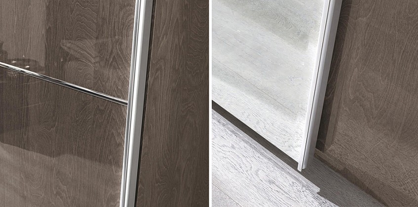 Ντουλάπα συρόμενη γκρι PLATINUM (PLAT3) 
