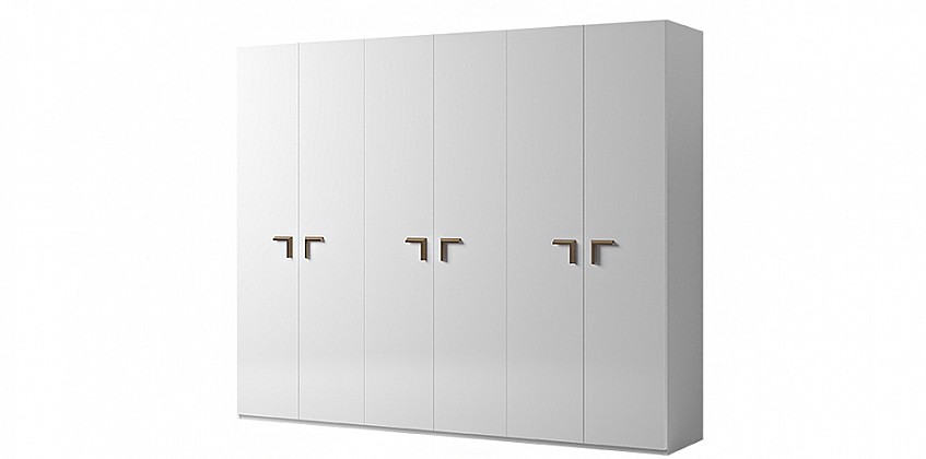 Ντουλάπα ρούχων μοντέρνου στυλ λευκή (SMART6) Ντουλάπα ρούχων μοντέρνου στυλ λευκή (SMART6)
