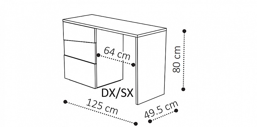 Μοντέρνο γραφείο υπολογιστή TEKNO (TEKN)