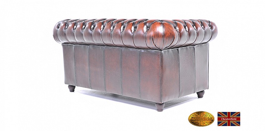 Γνήσιος δερμάτινος καναπές Chesterfield διθέσιος (BKA2) Γνήσιος δερμάτινος καναπές Chesterfield διθέσιος (BKA2)