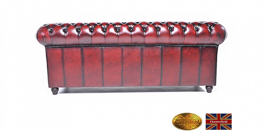 Γνήσιος δερμάτινος καναπές Chesterfield τριθέσιος (BMA3) Γνήσιος δερμάτινος καναπές Chesterfield τριθέσιος (BMA3)