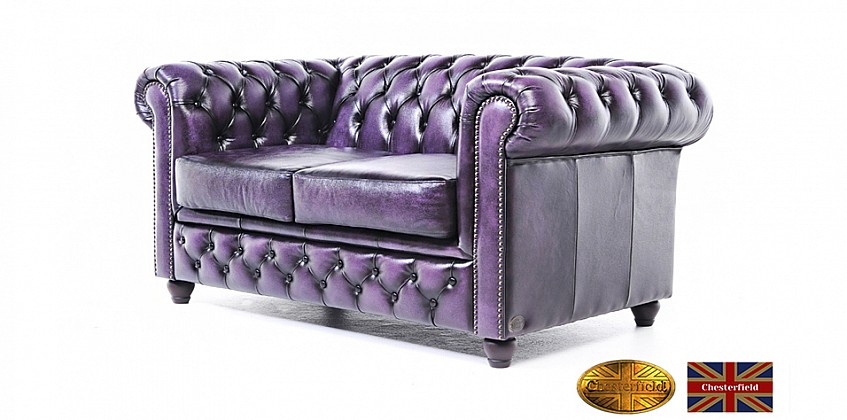Γνήσιος δερμάτινος καναπές Chesterfield διθέσιος (BPU2) Γνήσιος δερμάτινος καναπές Chesterfield διθέσιος (BPU2)