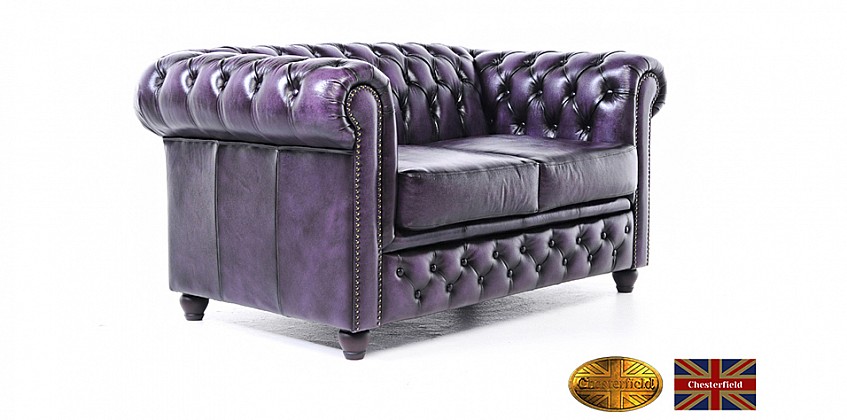 Γνήσιος δερμάτινος καναπές Chesterfield διθέσιος (BPU2) Γνήσιος δερμάτινος καναπές Chesterfield διθέσιος (BPU2)