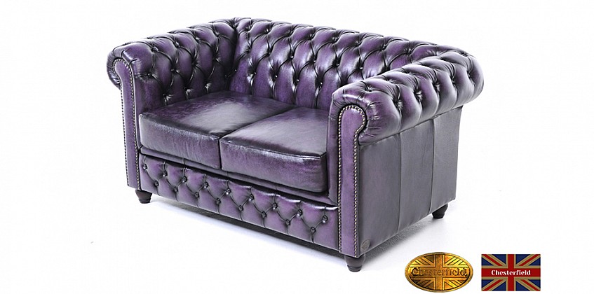 Γνήσιος δερμάτινος καναπές Chesterfield διθέσιος (BPU2) Γνήσιος δερμάτινος καναπές Chesterfield διθέσιος (BPU2)