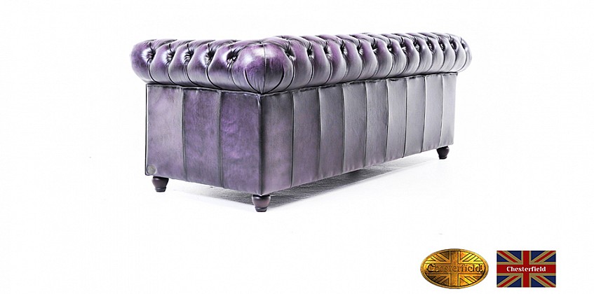 Γνήσιος δερμάτινος καναπές Chesterfield τριθέσιος (BPU3) Γνήσιος δερμάτινος καναπές Chesterfield τριθέσιος (BPU3)