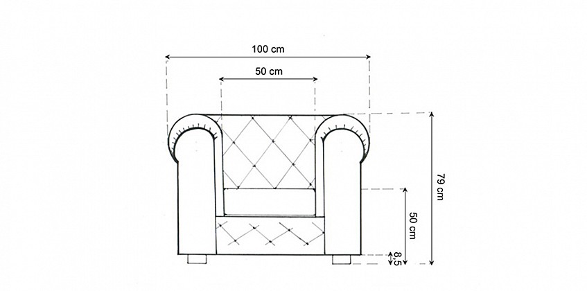 Γνήσια δερμάτινη πολυθρόνα Chesterfield (BGA1) Γνήσια δερμάτινη πολυθρόνα Chesterfield (BGA1)