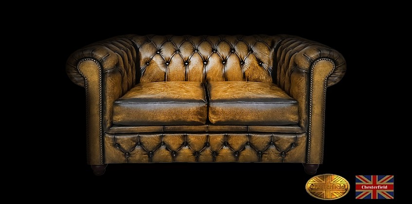 Γνήσιος δερμάτινος καναπές Chesterfield διθέσιος (BY02) Γνήσιος δερμάτινος καναπές Chesterfield διθέσιος (BY02)
