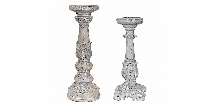 Σετ κηροπήγια με αντικέ φινίρισμα "Victorian" (Ε691) Σετ κηροπήγια με αντικέ φινίρισμα "Victorian" (Ε691)