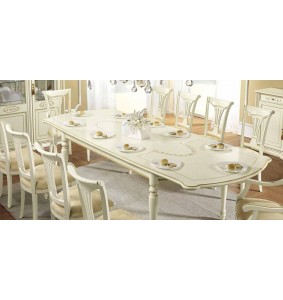 Τραπέζι vintage σε ivory πατίνα (SIENA AVORIO 200)