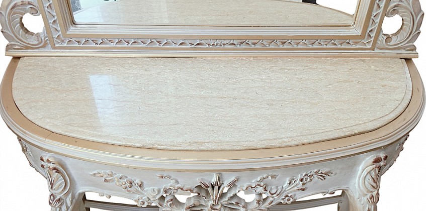 Ροκοκό κονσόλα με Σκαλίσματα & Πατίνα (0002) Louis XV Style Ροκοκό κονσόλα με Σκαλίσματα & Πατίνα (0002) Louis XV Style