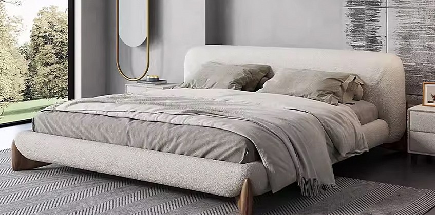 Κρεβάτι Υπέρδιπλο Μπουκλέ Ύφασμα 180x200 (K369M) Κρεβάτι Υπέρδιπλο Μπουκλέ Ύφασμα 180x200 (K369M)