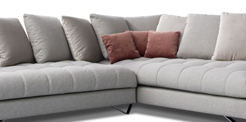 instinct Ga terug Om te mediteren Corner sofa with right corner gray (PAGR) CORNER SOFAS