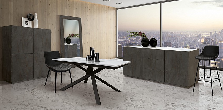 Μοντέρνο ντουλάπι τραπεζαρίας με 4 πόρτες OXIDIZED (1762) Μοντέρνο ντουλάπι τραπεζαρίας με 4 πόρτες OXIDIZED (1762)
