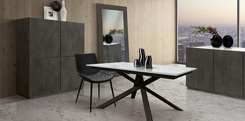 Μοντέρνο ντουλάπι τραπεζαρίας με 4 πόρτες OXIDIZED (1762) Μοντέρνο ντουλάπι τραπεζαρίας με 4 πόρτες OXIDIZED (1762)