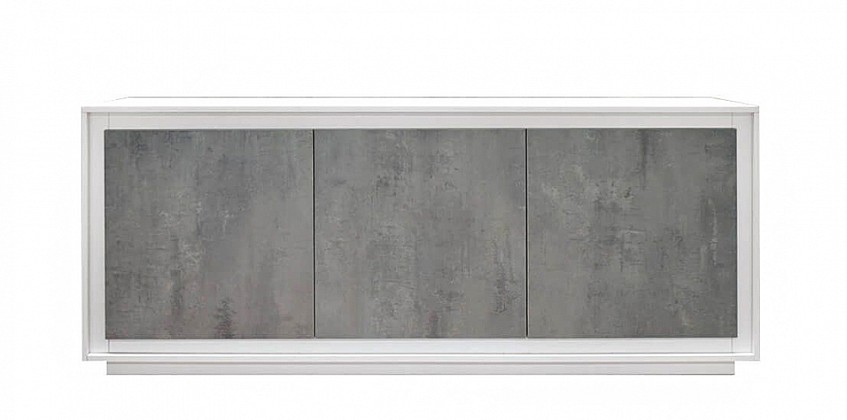 Μοντέρνος τρίφυλλος μπουφές WHITE-CEMENT (1844)-ΜΠΟΥΦΕΣ Μοντέρνος τρίφυλλος μπουφές WHITE-CEMENT (1844)-ΜΠΟΥΦΕΣ