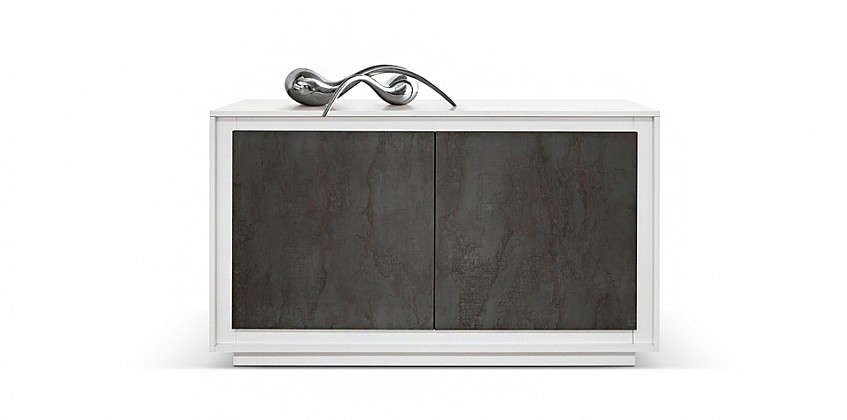 Μοντέρνος δίφυλλος μπουφές WHITE-GREY (1845)-ΜΠΟΥΦΕΣ Μοντέρνος δίφυλλος μπουφές WHITE-GREY (1845)-ΜΠΟΥΦΕΣ