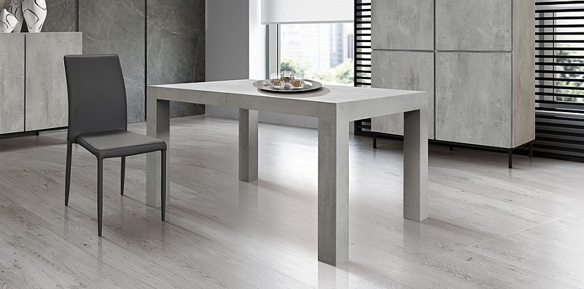 Ανοιγόμενο τραπέζι CEMENT GRAY (1797)