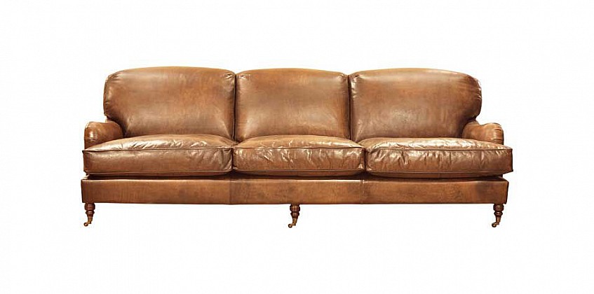 Τριθέσιος καναπές δερμάτινος Brighton 230 CM CAMEL Τριθέσιος καναπές δερμάτινος Brighton 230 CM CAMEL