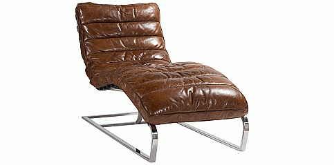 Ανάκλινδρο σε γνήσιο δέρμα (KAFE)