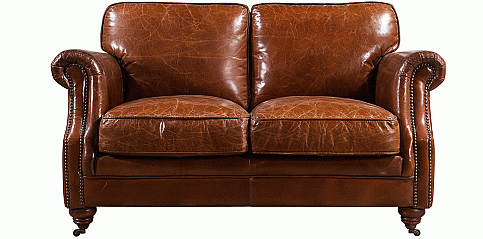 Διθέσιος δερμάτινος καναπές (3082)