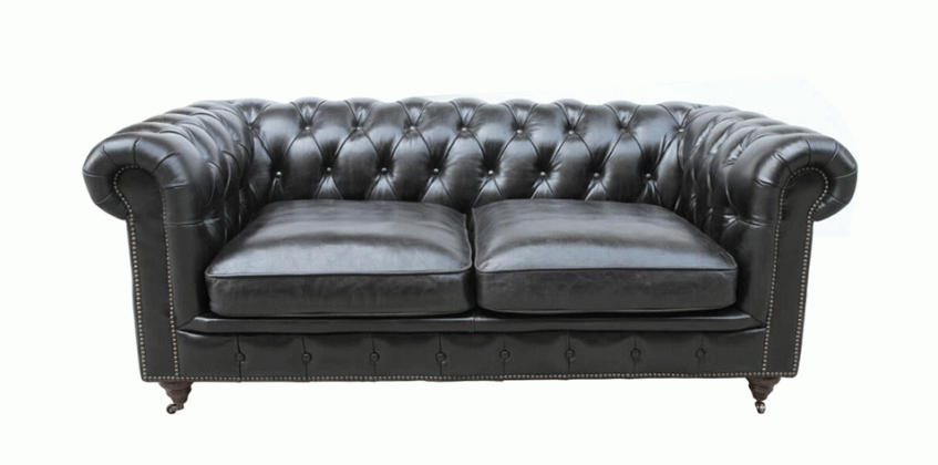 Διθέσιος καναπές σε γνήσιο δέρμα (092M) ΣΑΛΟΝΙΑ ΔΕΡΜΑΤΙΝΑ