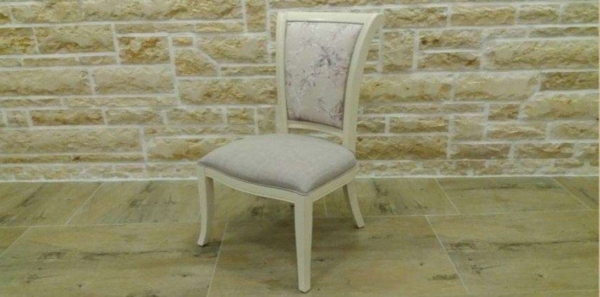 Καρέκλα τραπεζαρίας σε ivory πατίνα (C25R) - Μόνο 2 τμχ