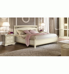 Κρεβάτι διπλό ξύλινο σε πατίνα (TREVISO WHITE ASH) (160Χ200)