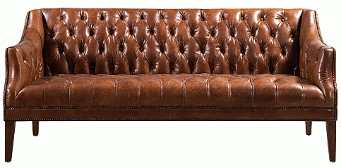 Τριθέσιος καναπές καπιτονέ σε δέρμα (3293)-ΕΚΘΕΣΙΑΚΟΣ