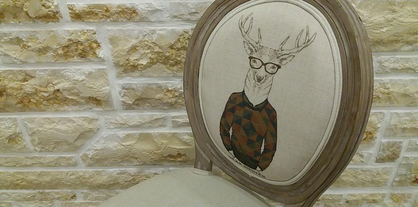 Καρέκλα τραπεζαρίας ντεκαπέ (DEER) Καρέκλα τραπεζαρίας ντεκαπέ (DEER)