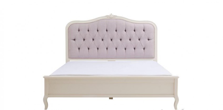 Υπέρδιπλο κρεβάτι καπιτονέ σε πατίνα ξυλόγλυπτο (118P) (180Χ200)