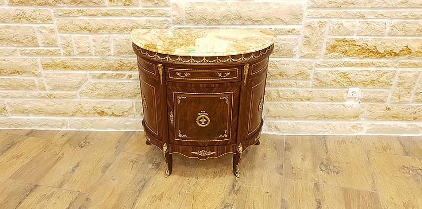 HALFCIRCLED BAHIOU (0016-A) SIDEBOARD LOUIS XV HALFCIRCLED BAHIOU (0016-A) SIDEBOARD LOUIS XV