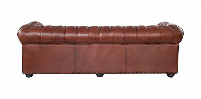 Gymnasium Chesterfield καναπές 240 cm ts rich brown (RIC3) ΣΑΛΟΝΙΑ ΓΡΑΦΕΙΟΥ ΔΕΡΜΑΤΙΝΑ