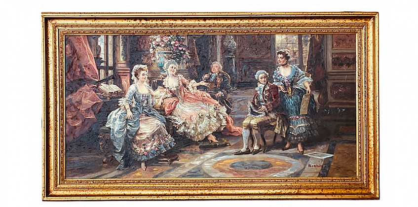 Διακοσμητικός πίνακας σε χρυσή κορνίζα "FRENCH BAROQUE" (0006) ΠΙΝΑΚΕΣ ΖΩΓΡΑΦΙΚΗΣ