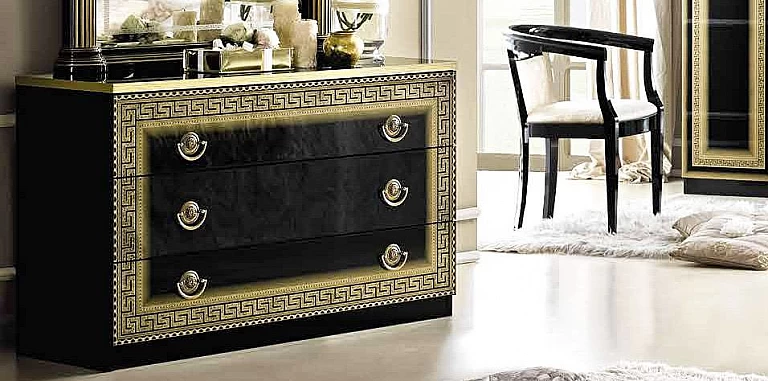 Συρταριέρα μαύρο-χρυσό Μαίανδρος AIDA (ABLG) ΣΥΡΤΑΡΙΕΡΑ-ΚΟΜΟΤΑ Συρταριέρα μαύρο-χρυσό Μαίανδρος AIDA (ABLG) ΣΥΡΤΑΡΙΕΡΑ-ΚΟΜΟΤΑ