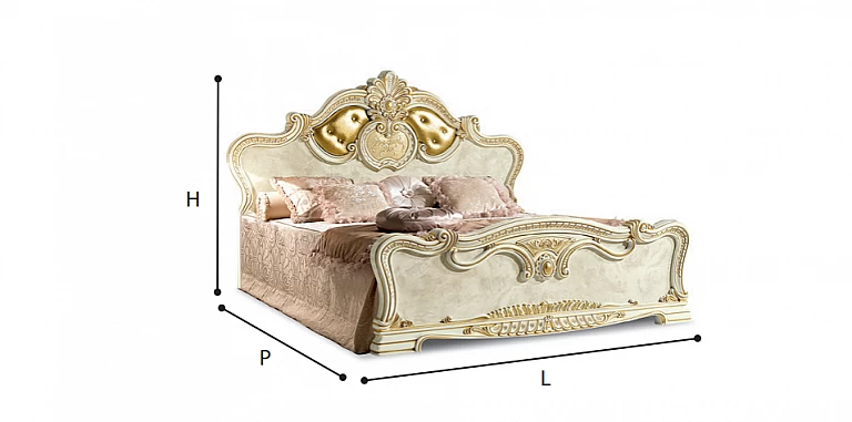 Κρεβάτι king size Ιταλίας εκρού LEONARDO με διακόσμηση στο κεφαλάρι (197X200) (LEON3) ΚΡΕΒΑΤΙΑ ΔΙΠΛΑ Κρεβάτι king size Ιταλίας εκρού LEONARDO με διακόσμηση στο κεφαλάρι (197X200) (LEON3) ΚΡΕΒΑΤΙΑ ΔΙΠΛΑ