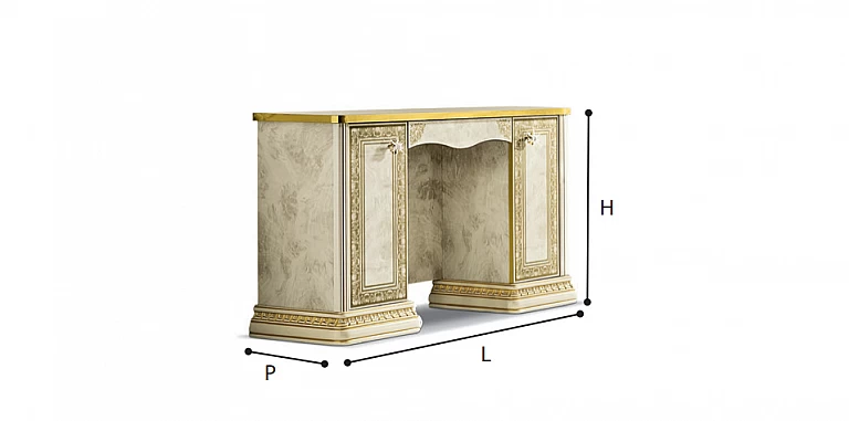 Τουαλέτα-γραφείο κλασικό LEONARDO (LEON) ΤΟΥΑΛΕΤΑ ΚΡΕΒΑΤΟΚΑΜΑΡΑΣ